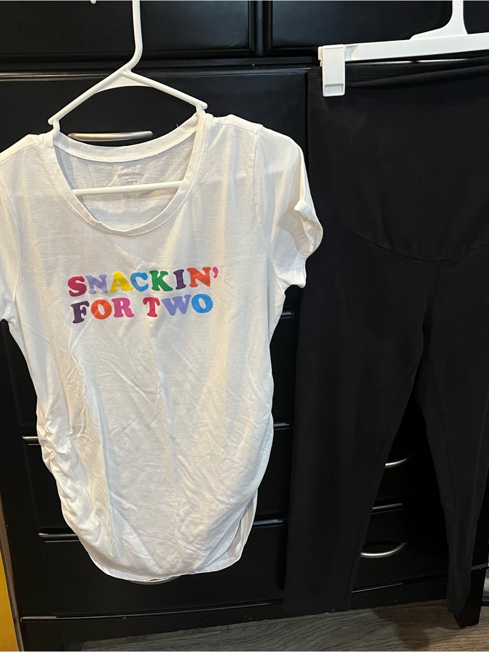 Motherhood Maternity Tee & Crop Legging Bundle